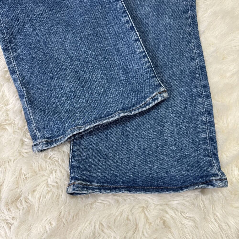 Madewell Kick Out Jeans 26 (26x27) Blue Denim High Mid Stretch Bootcut Womens - Picture 6 of 10